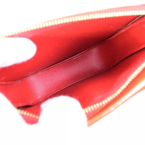 LOUIS VUITTON LV Motto Shoulder Bag Monogram Vernis Leather Red - Picture 16 of 16